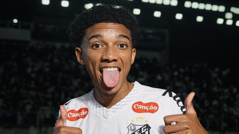 Robinho Jr vem se destacando no Santos (Foto: Raul Baretta/ Santos FC)