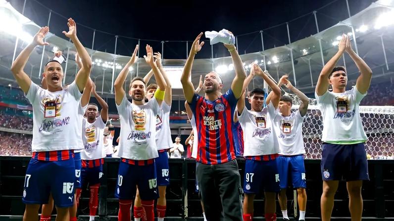 Willian José, artilheiro do Bahia em 2025, comemora segundo gol contra o Grêmio (Foto: Letícia Martins/EC Bahia)