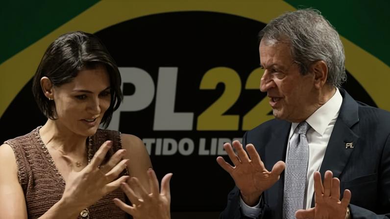 Michelle critica alianças do PL e abre crise interna na sigla bolsonarista. Foto: Beto Barata/ PL