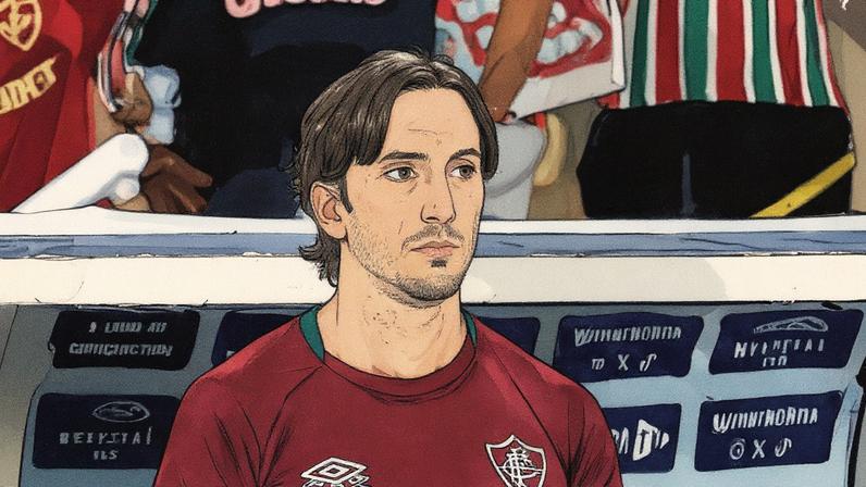 Zubeldía em Fluminense x São Paulo (Lucas Merçon/ Fluminense FC)