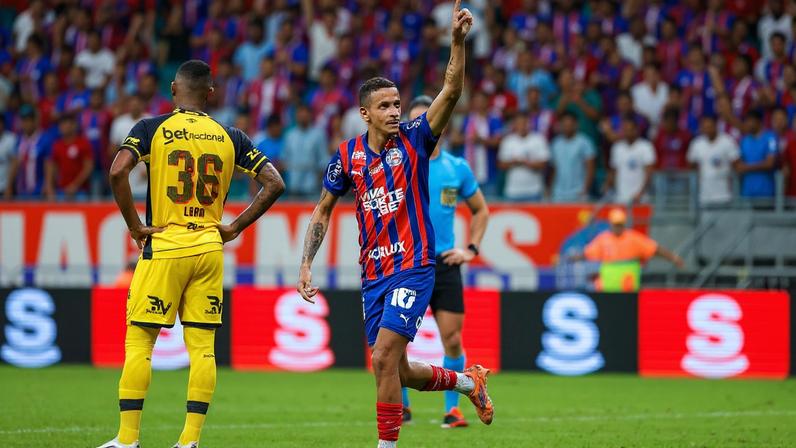 Luciano Juba comemora gol contra o Sport (Foto: Rafael Rodrigues/EC Bahia)