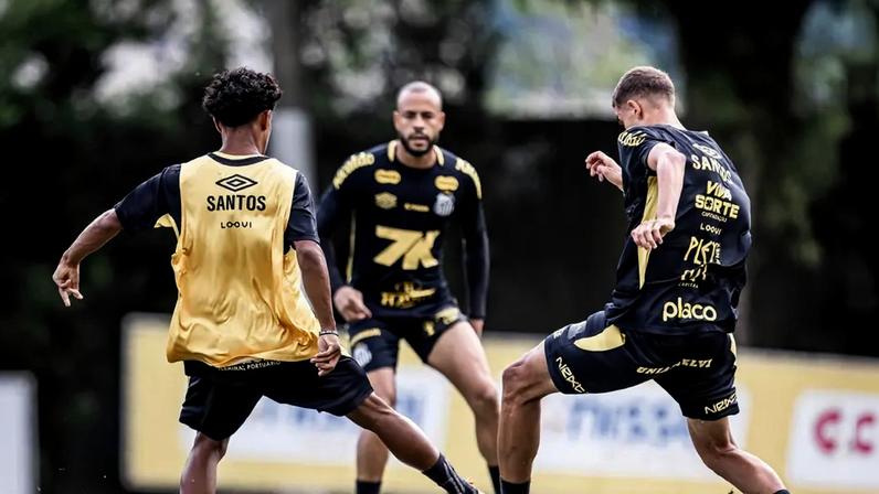 Santos foi a campo com reservas (Foto: Raul Baretta/ Santos FC)