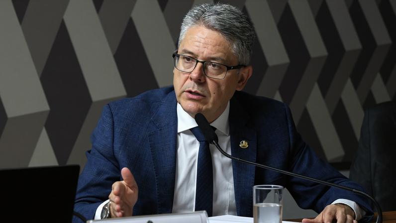 Relator da CPI do Crime Organizado, senador Alessandro Vieira (MDB-SE). (Foto: Carlos Moura / Agência Senado)