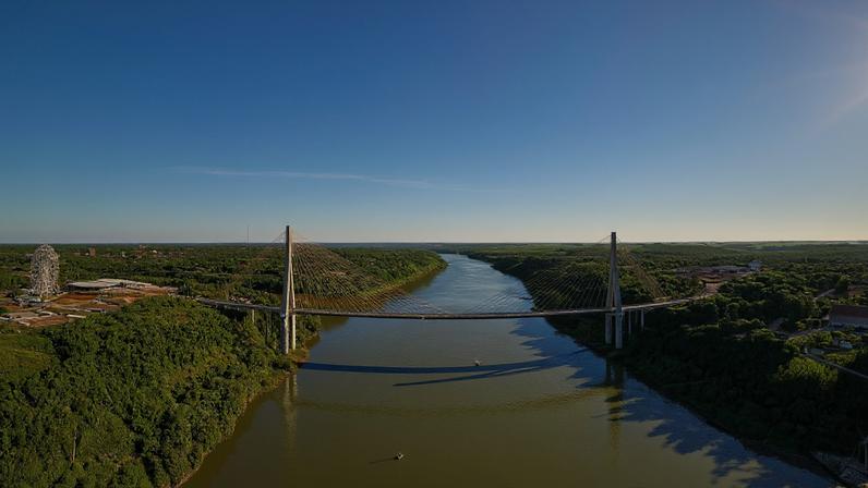 Abertura da Ponte da Integração Brasil–Paraguai. Nova Aduana Brasil–Paraguai.