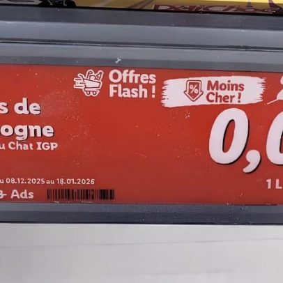 Garrafa de vinho vendida por 1 centavo de euro no Lidl gera polêmica