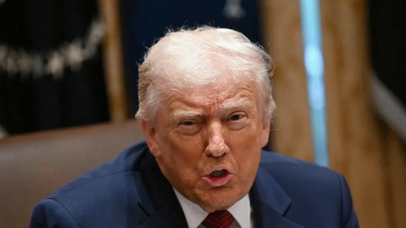 Donald Trump speaks at the White House on 8 December 2025. Photograph: Andrew Caballero-Reynolds/AFP/Getty Images