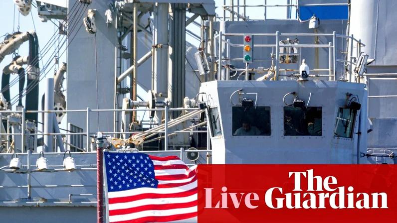 The US Navy combat logistics ship USNS Supply is docked in Ponce as military build up continues in Puerto Rico amid Venezuela tensions