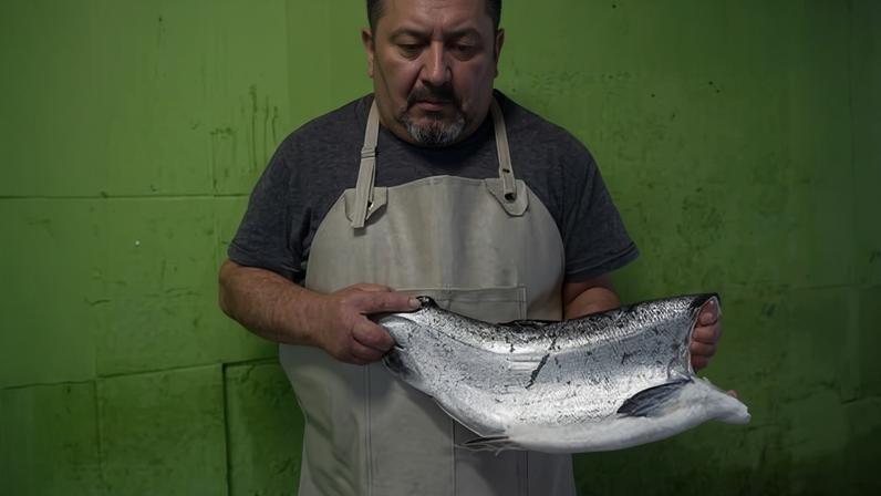 ‘Those who eat Chilean salmon cannot imagine how much human blood it carries with it,’ says one source working on a farm in Chilean Patagonia. Photographs by Adriana Thomasa