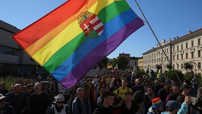 Thousands flocked to Pécs for the Pride march in October despite a ban put in place by Viktor Orbán.