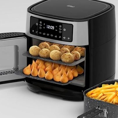 Air Fryer Oven facilita limpeza e organização na cozinha
