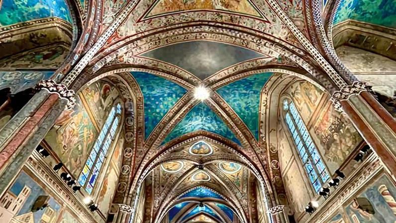Cimabue’s fresco in the Basilica di San Francesco in Assisi was broken into tens of thousands of pieces