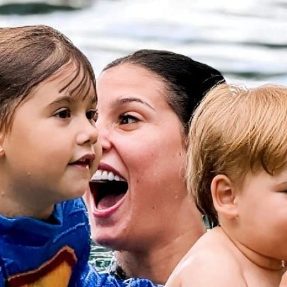 Ana Castela participa de dia de piscina com filhos de Zé Felipe e influenciadora