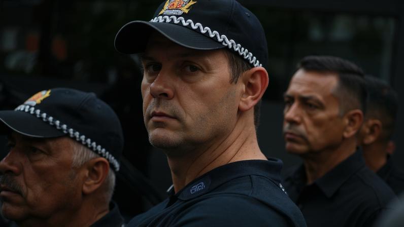 Fora das urnas: Jair Bolsonaro escoltado por policiais, na saída do DF Star. Pesquisa Ipsos-Ipec obteve que 49% do eleitorado acha negativa sua ausência nas eleições de 2026. (Foto: Andre Borges/EFE)