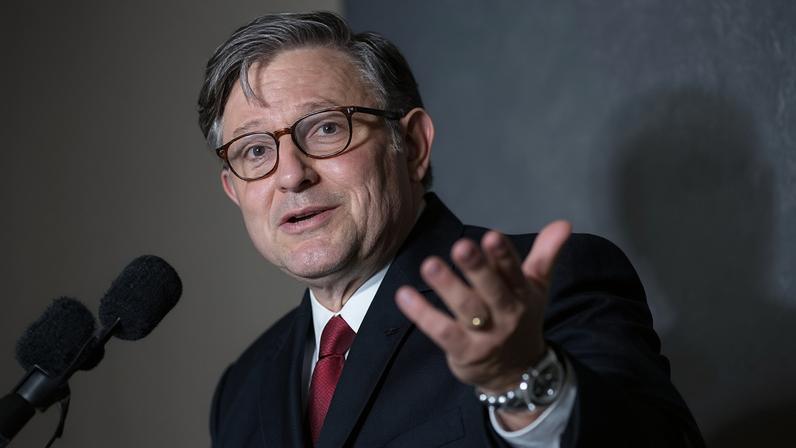 The go-to answer for the speaker of the House, Mike Johnson, is some version of: ‘I don’t know anything about that.’ Photograph: Saul Loeb/AFP/Getty Images