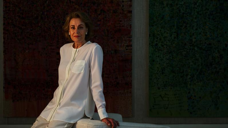 Pilar Crespi fell in love with a work by Basquiat but could not afford it at the time. She later discovered a friend had bought it: “I was happy it found a lovely home,” she says Photo: © 2023 Cris Molina