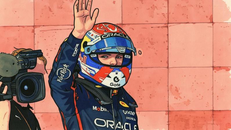 Verstappen comemora pole no GP dos EUA de Fórmula 1 (Foto: Ronaldo Schemidt / AFP)