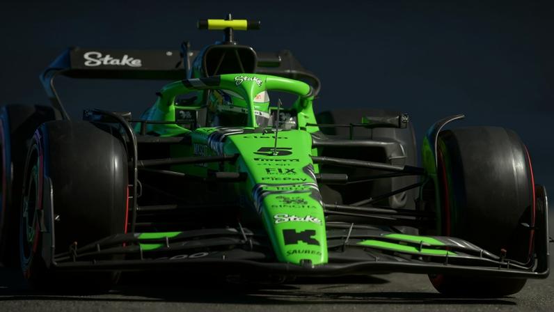 Gabriel Bortoleto no GP de Las Vegas de F1 (Foto: Frederic J. Brown / AFP)