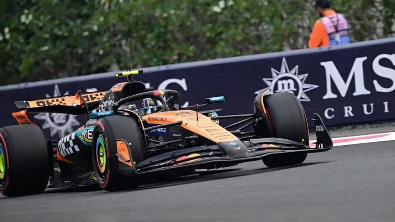 Lando Norris no GP de Abu Dhabi de F1 (Foto: Giuseppe CACACE / AFP)