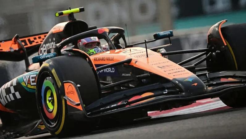 Lando Norris no GP de Abu Dhabi de F1 (Foto: Giuseppe CACACE / AFP)
