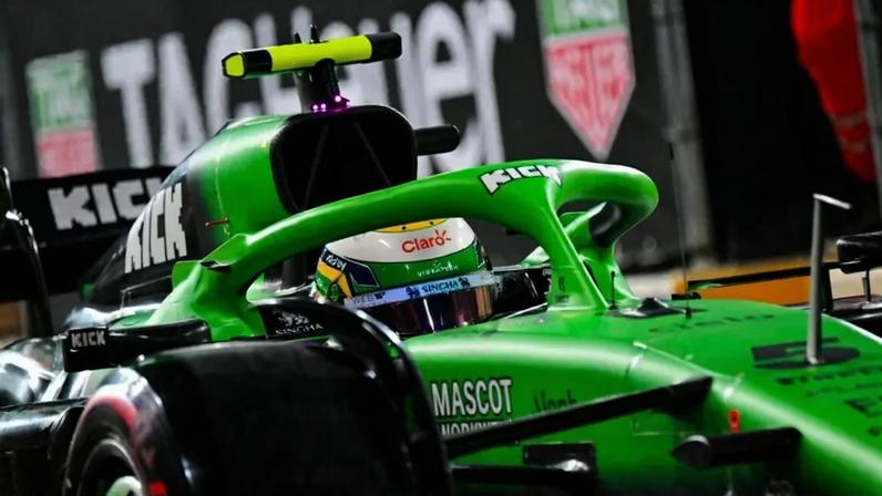 Gabriel Bortoleto no GP de Las Vegas de F1 (Foto: Chris Graythen/Getty Images/AFP)