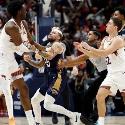 NBA suspende jogadores após confusão entre Pelicans e Suns