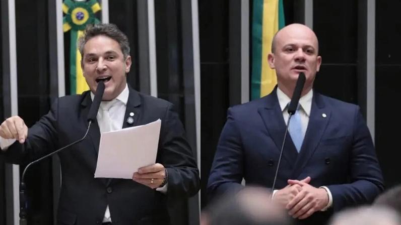 Zucco e Gilberto, anterior e atual líder da oposição na Câmara. (Foto: Bruno Spada / Câmara dos Deputados;)