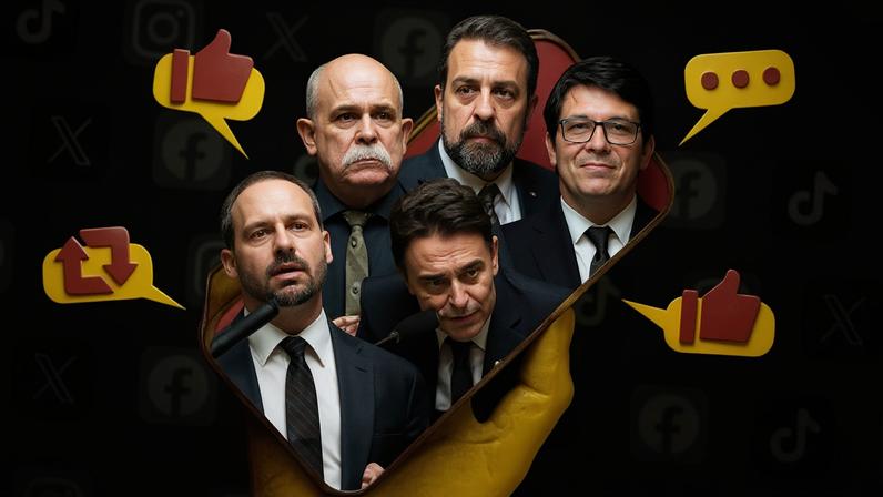 Metade dos 20 deputados com maior engajamento online não aprova projetos há 3 anos