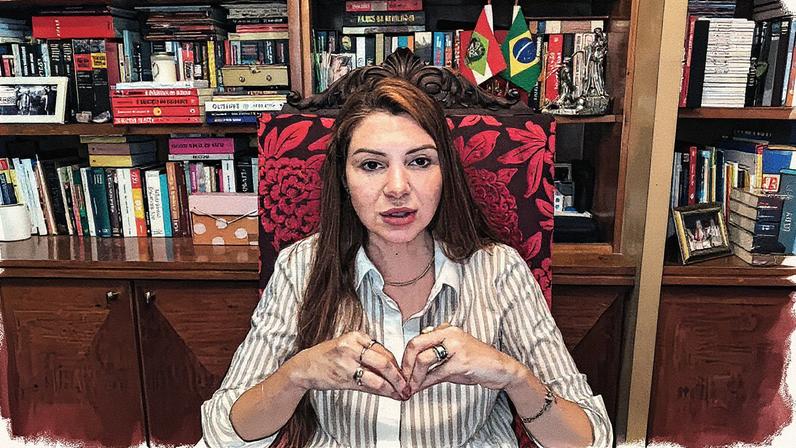 Deputada estadual Ana Campagnolo (PL-SC), em entrevista ao Café com a Gazeta do Povo. (Foto: Reprodução/Youtube/Gazeta do Povo)