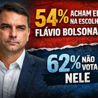 54% acham erro na escolha de Flávio Bolsonaro; 62% não votariam nele
