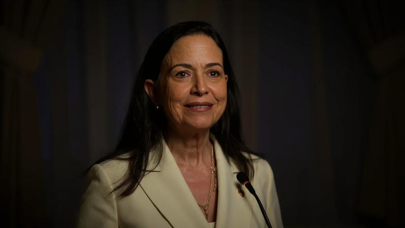 María Corina Machado chega a Oslo e diz ter esperança de Venezuela livre