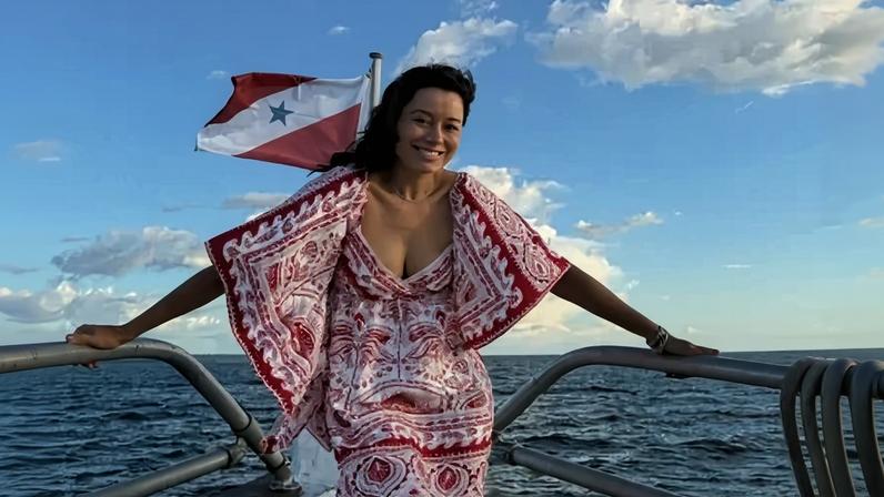 Daniela Filomeno em cruzeiro fluvial no Pará