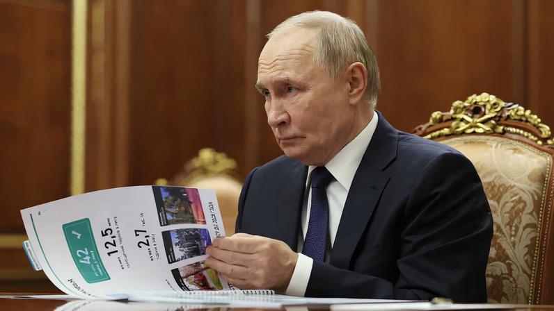 El presidente ruso, Vladimir Putin, este lunes en Moscú.