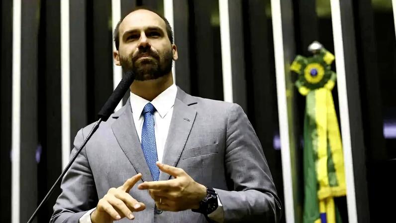 Eduardo Bolsonaro diz que continuará sua atuação internacional apesar da perda do mandato. (Foto: Marcelo Camargo/Agência Brasil)