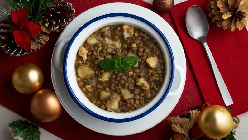 Ensopado de lentilha com batata (Imagem: Lecker Studio | Shutterstock)