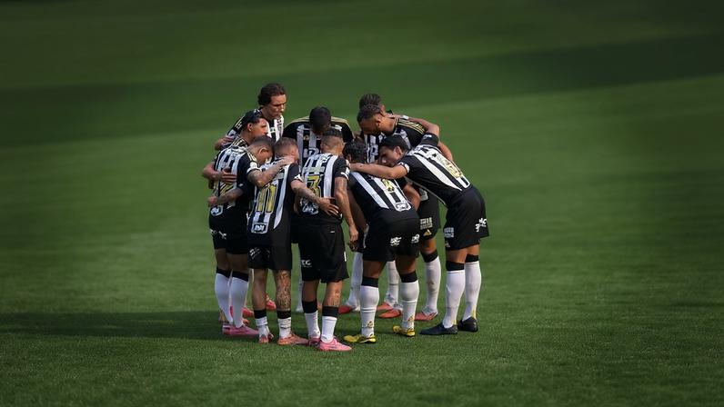 Time do Atlético Mineiro em campo (Foto: Daniela Veiga / Atlético)