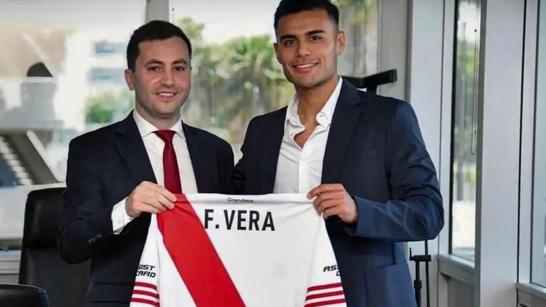 Fausto Vera chega ao River Plate por empréstimo (reprodução redes sociais)