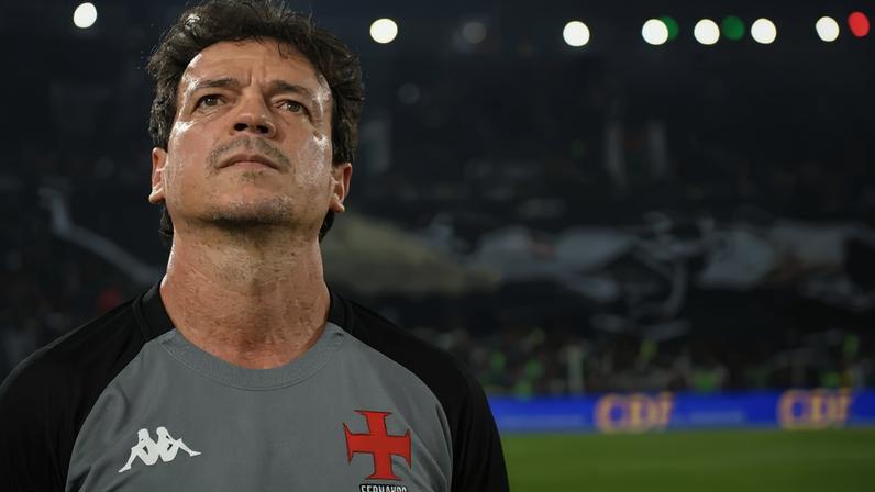 Fernando Diniz em Fluminense x Vasco pela semifinal da Copa do Brasil