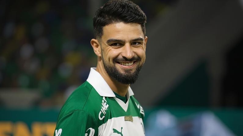 Flaco Lopez em partida entre Palmeiras e Vitoria (Foto: Theo Daolio/Mochila Press/Gazeta Press)