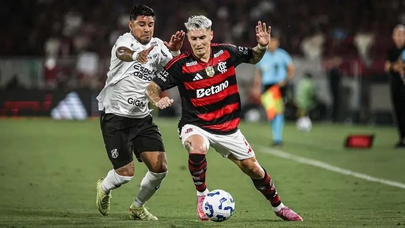 Partida entre Flamengo e Ceará, pelo Brasileirão (Foto: Thiego Mattos/Pera Photo Press/Gazeta Press)
