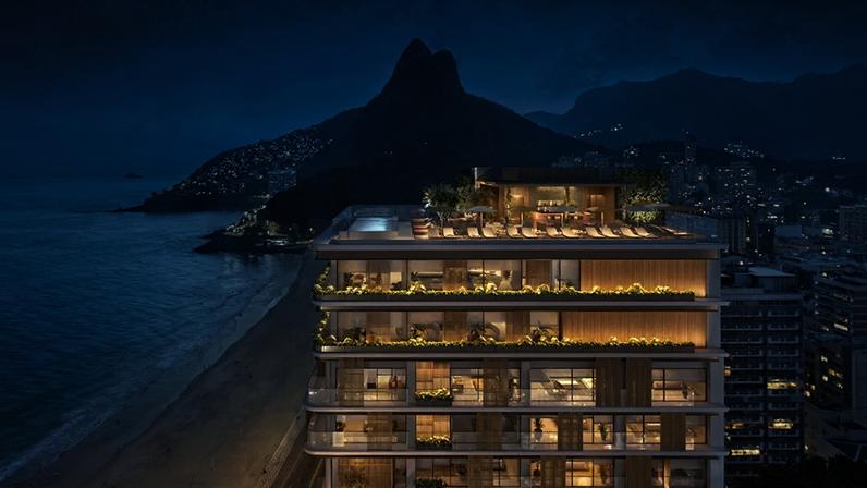 Hotel terá cerca de 120 acomodações, além de piscina e bar na cobertura, restaurante e spa • Divulgação/Four Seasons