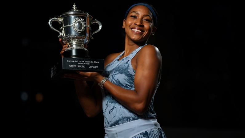 Gauff passou 2025 trabalhando para corrigir a oscilação do saque, mas ainda assim conquistou dois títulos de simples, incluindo Roland Garros.