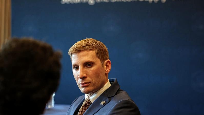 Jacob Helberg, the U.S. undersecretary of state for economic affairs, convenes the Pax Silica summit in Washington on Dec. 12.