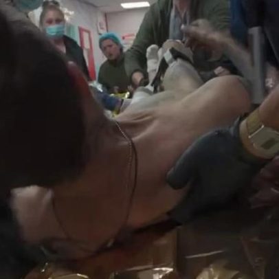 Evacuação do soldado Maksim na frente da Ucrânia
