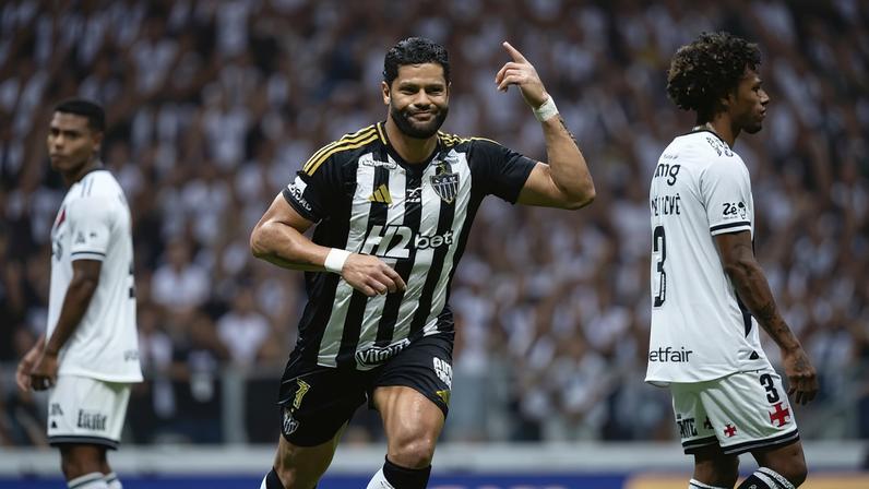 Hulk comemora gol em Atlético x Vasco (Foto: Pedro Souza / Atlético)