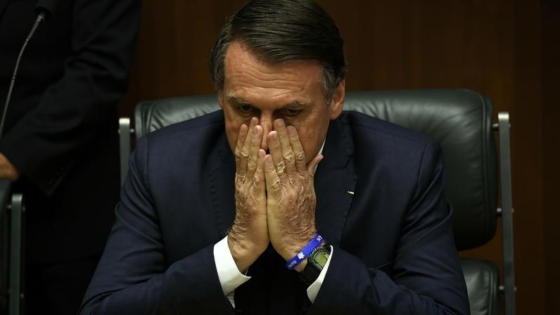 Jair Bolsonaro, ex-presidente condenado e preso pela trama golpista. Foto: Nelson ALMEIDA / AFP