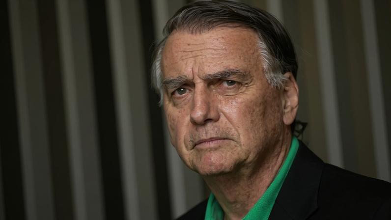 O ex-presidente Jair Bolsonaro, em 17 de julho de 2025. Foto: Mateus Bonomi/AFP