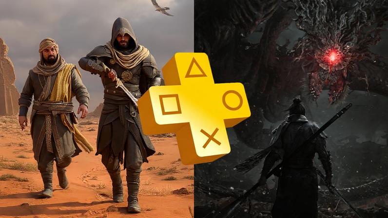 Ilustração com os jogos anunciados para PS Plus Extra e Deluxe de dezembro