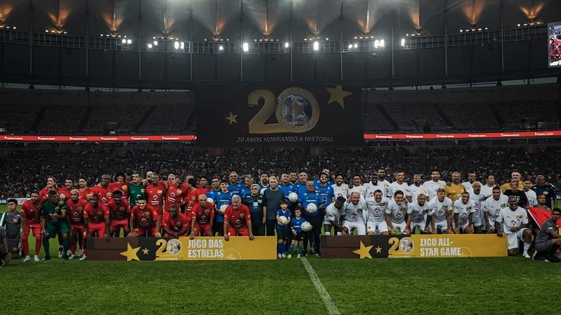 Jogo das Estrelas de Zico (Foto: Divulgação/JDE)