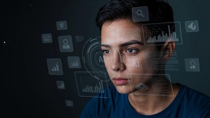 Jovens e I.A: 66% recorrem à tecnologia para gerar novas ideias, 63% criam imagens, 62% produzem novos textos e 52% afirmam utilizar IA para montar apresentações ou relatórios. Foto: Reprodução