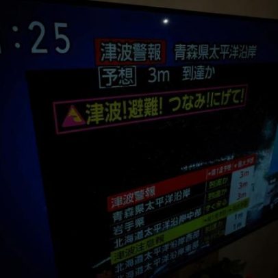Japão emite aviso de tsunami após terremoto de magnitude 7,6